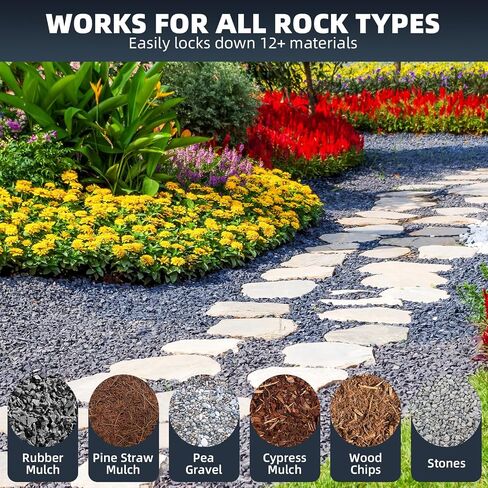 Rock Glue Max for Landscaping, 2 Gallon High-Concentration Mulch Hold, Strong Grip Gravel Binder Covers 2X More Area for Rocks, Pebbles, Pine Straw & Mulch, Fast-Drying & Weather-Resistant in Kuwait