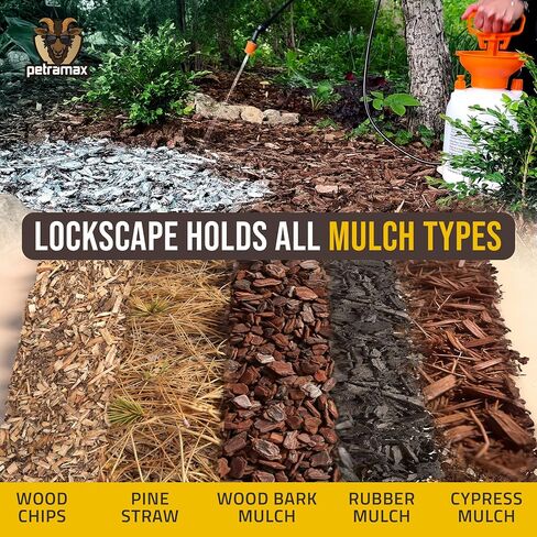 PetraMax Lockscape Mulch Glue for Landscaping Rocks Max Concentrate, Weed Barrier - 2 Gallons Non-Toxic Pea Gravel Binder, Mulch & Rock Glue for Landscaping, Landscape Rock & Gravel Stabilizer in Kuwait
