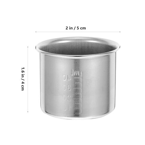 PartyKindom Stainless Steel Mini Measuring Cup 40ml with Accurate Measurement and Lightweight Design, Portable Liquid Measuring Scoop and Travel Use in Kuwait