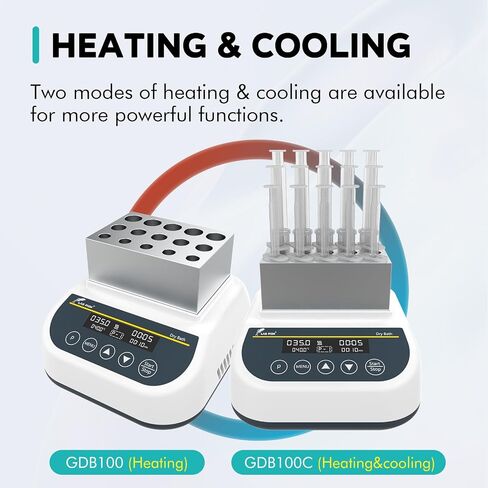 LAB FISH Gel Heating & Cooling Machine Professional PRP PPP 2.5ml/5ml/10ml Tubes Block Maker Heater Dry Bath Incubator Temperature Control W/Timer in Saudi Arabia