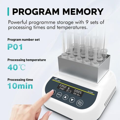 LAB FISH Gel Heating & Cooling Machine Professional PRP PPP 2.5ml/5ml/10ml Tubes Block Maker Heater Dry Bath Incubator Temperature Control W/Timer in Saudi Arabia