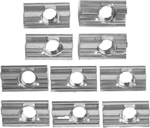 Aluminium Sliding Block Having M8 Steel Ball Pivotable Thread Nut 40x40 40x80 Panel Racking Profiles 13x22mm(50pcs) in Kuwait