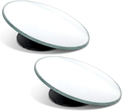 2PCS Office Cubicle Desk Mirror, Adjustable Monitor Mirror to See Behind You, Computer Monitor Rear View Mirrors, 2 Inch Small Removable Mirrors for Computer, Laptop, Desktop-View Monitors Blind Spot in Kuwait