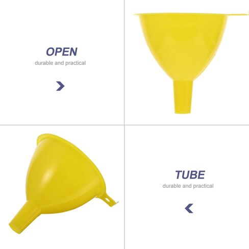 PRETYZOOM 15pcs Plastic Funnel Funnel for Laboratory Kitchen Use Lightweight Design for Easy Liquid Transfer and Storage in Kuwait
