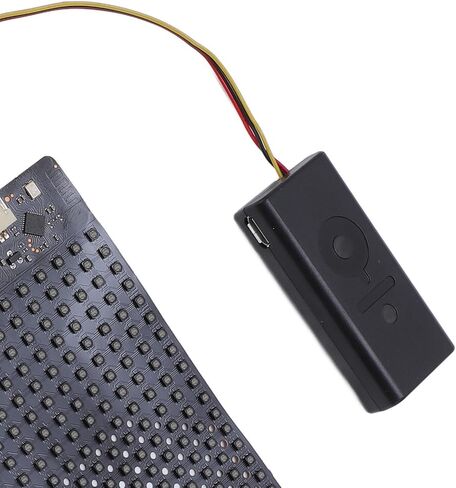 Focket Flexible LED Display, Programmable HD Full Color Screen with 12x32 Resolution for Bags Hats Glasses with APP Control and RGB LED Beads in Kuwait