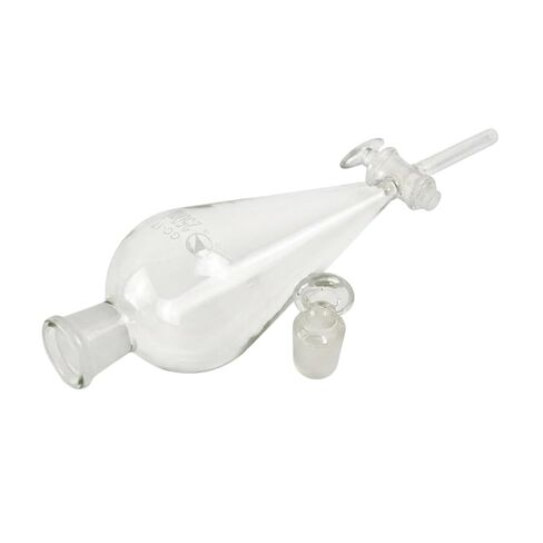 1PC 1000ml Pear Shape Separatory Funnel with Ground Glass Stopper Laboratory Glass Separation Funnel in Kuwait