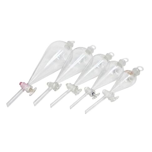 1PC 1000ml Pear Shape Separatory Funnel with Ground Glass Stopper Laboratory Glass Separation Funnel in Kuwait