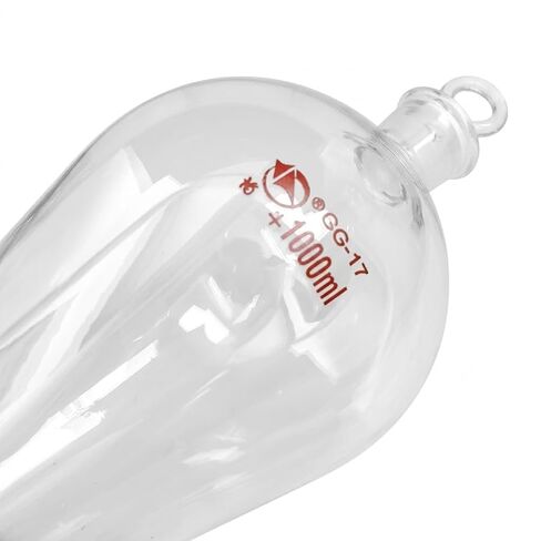 1PC 1000ml Pear Shape Separatory Funnel with Ground Glass Stopper Laboratory Glass Separation Funnel in Kuwait