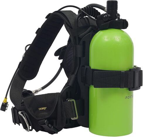 3L طقم خزان الغوص 3000PSI معدات خزان الغوص | 30-40 دقيقة للتنفس تحت الماء محمول، محول تضخم إلى 8 مم، للنسخ الاحتياطي للاستجمام تحت الماء in Kuwait