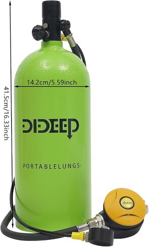 3L طقم خزان الغوص 3000PSI معدات خزان الغوص | 30-40 دقيقة للتنفس تحت الماء محمول، محول تضخم إلى 8 مم، للنسخ الاحتياطي للاستجمام تحت الماء in Kuwait