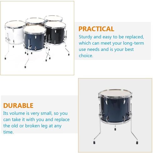 3pcs Floor Tom Legs Floor Tom Feet Replacement Parts for Tom Drum Percussion Instrument Metal Non-Slip DIY Hardware in Kuwait