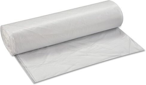 انتبلاست S404812N بطانة علب عالية الكثافة، 40 × 48، 45 جالون، 12 ميكرون، شفاف، 25/لفة، 10 لفات/كرتون in Kuwait
