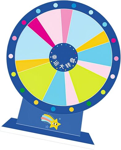 Tabletop Prize Turntable, Roulette Wheel Compact Portable Erasable Tabletop Fortune Wheel for Teaching Activity Fortune Game in Saudi Arabia