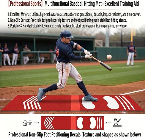 Trainer Mat Baseball, Pitching & Throwing Training Mat for Stride & Stance Practice, Wear Resistant Non-Slip, Portable Indoor/Outdoor Auxiliary Tool for Youth Beginners & Softball Pitchers in Saudi Arabia