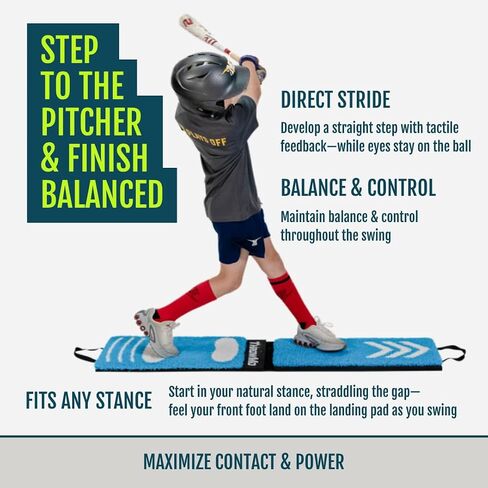 ThrowMo Trainer | The Original Stride-Direction Trainer for Baseball & Softball | Eyes-Up Tactile Feedback for Pitching & Hitting in Saudi Arabia