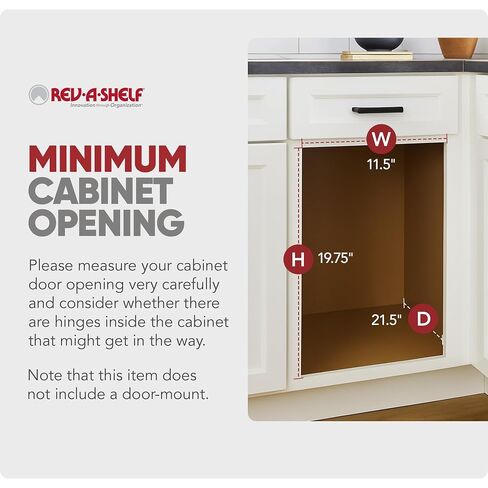 Rev-A-Shelf 27 Qt / 6.75 Gal Steel Bottom Mount Double Pullout Waste Container w/Soft-Close for Base Kitchen Cabinets, Min Opening Width of 11.5", Gray, 54WC-1527SC-17-1 in Saudi Arabia