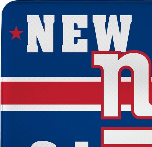 NFL New York Giants Indoor Entrance Mat, 30"x18" Anti-Fatigue Kitchen Mats and Rugs, Non Slip Backing, PVC Waterproof Ergonomic Comfort Mat for Entryway, Kitchen, Man Cave, Office, Sink, Laundry in Saudi Arabia