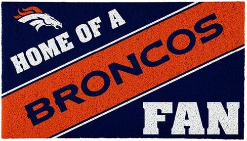 Team Sports America Denver Broncos, Officially Licensed Door Mat 28 x 16 Inches Indoor Outdoor Sports Fan Rug in Saudi Arabia