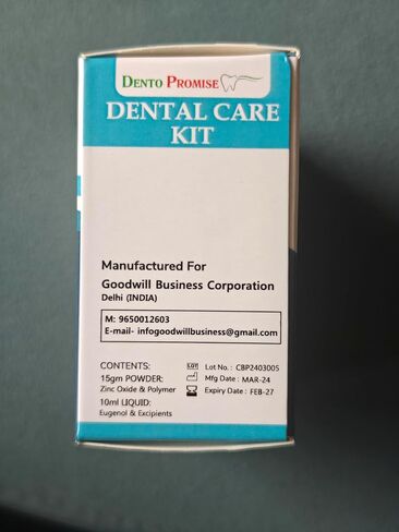 Zinc Oxide Eugenol Cement Dental Care Kit Glue for Crowns & Bridges Filling in Kuwait