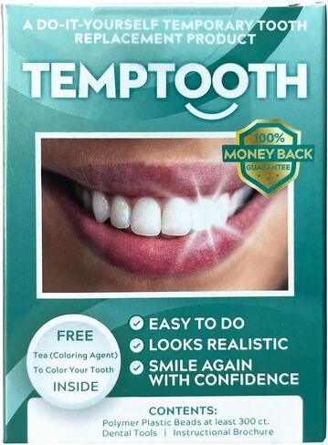 Temptooth Tooth Replacement Product with Coloring Material in Kuwait
