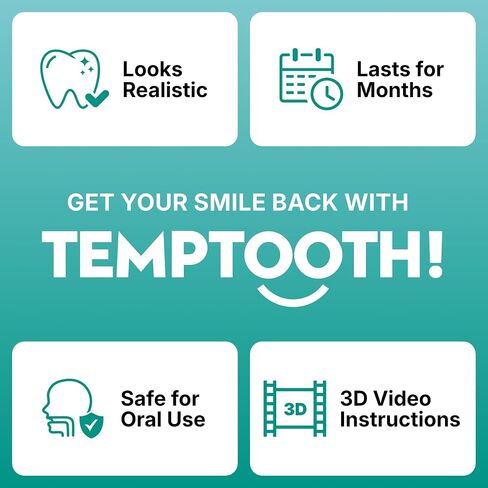 Temptooth Tooth Replacement Product with Coloring Material in Kuwait