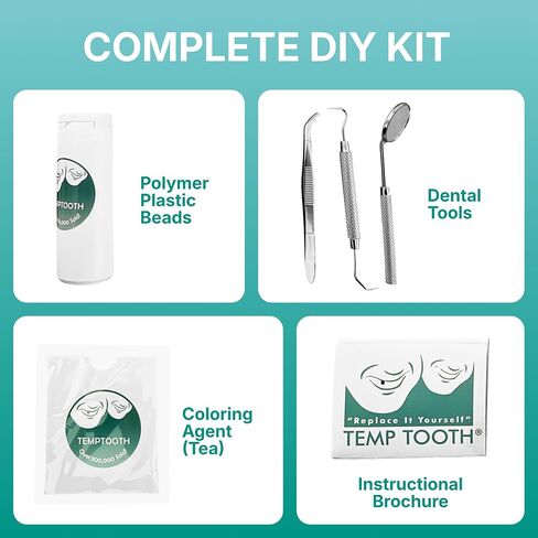 Temptooth Tooth Replacement Product with Coloring Material in Kuwait
