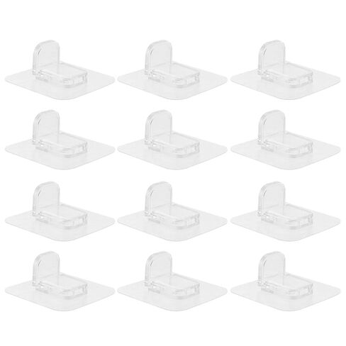 FOMIYES 12pcs Trash Bin Wall Protectors, Self Adhesive Silicone Bumper Pads to Absorb Impact and Prevent Sliding, Pads and Square Garbage Bins, for Rental Homes and Offices in Kuwait