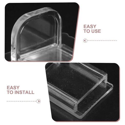 SEWACC 12pcs Silicone and Plastic Trash Can Wall Protectors, Impact Absorbing Bumpers with Snug Corner Fit and Square Trash Cans, for Kitchens and Rental Homes in Kuwait