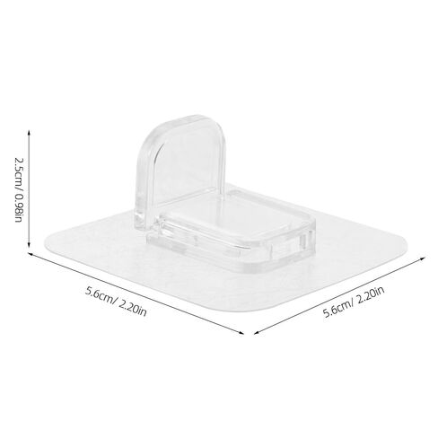 OSALADI 12pcs Trash Can Wall Protector, Self Adhesive Silicone and Plastic Bumpers, Anti-Slip Impact Absorbing Pads, Fits and Square Bins for Bathrooms and Kitchens in Kuwait