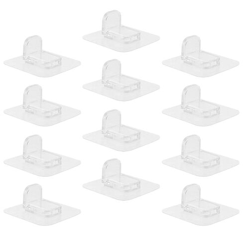 ULTECHNOVO 12pcs Silicone Trash Can Wall Protector Bumpers, Self Adhesive Garbage Bin Stoppers and Square Trash Cans, Snug Corner Fit, for Rental Homes and Cabinet Spaces in Kuwait