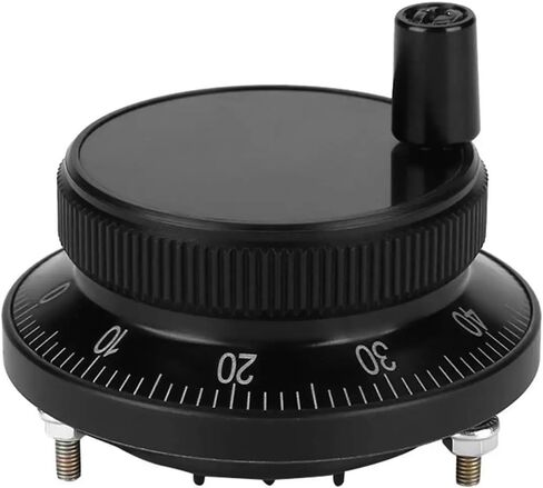 Hand Manual Pulse Generator 5V 60MM Hand Wheel Pulse Encoder Mill Router Manual Control for System Hand Wheel Pulse Encoder(Black) in Kuwait