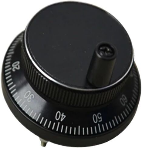 Handwheel Encoder Manual Pulse Generator DC 5V/12V/24V 100PPR 4-pins 6-pins(Black,5V 4-PINS_80MM) in Kuwait