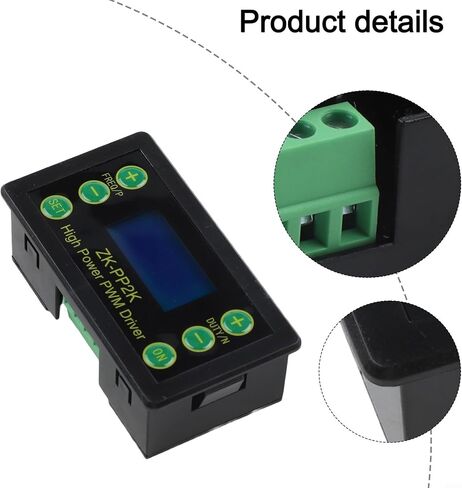 FABULETTA ZK-PP2K for PWM and for pulse Generator Signal Module with Adjustable for frequency Duty Cycle for LED Motor Solenoid Valve Driver Control 3.3V to 30V Input 8A Load Capacity Industrial Test in Kuwait