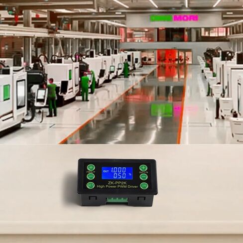 FABULETTA ZK-PP2K for PWM and for pulse Generator Signal Module with Adjustable for frequency Duty Cycle for LED Motor Solenoid Valve Driver Control 3.3V to 30V Input 8A Load Capacity Industrial Test in Kuwait