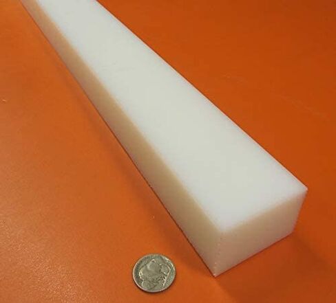 شريط مستطيل أبيض HDPE (بولي إيثيلين عالي الكثافة) 1.50 بوصة (1-1/2 بوصة) × 2.00 بوصة (2 بوصة) × 48 بوصة قطعة واحدة in Kuwait