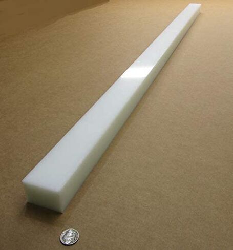 شريط مستطيل أبيض HDPE (بولي إيثيلين عالي الكثافة) 1.50 بوصة (1-1/2 بوصة) × 2.00 بوصة (2 بوصة) × 48 بوصة قطعة واحدة in Kuwait