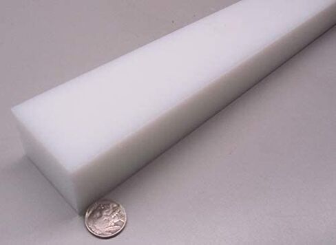 شريط مستطيل أبيض HDPE (بولي إيثيلين عالي الكثافة) 1.50 بوصة (1-1/2 بوصة) × 2.00 بوصة (2 بوصة) × 48 بوصة قطعة واحدة in Kuwait