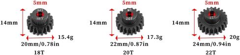 54T مهماز تروس 18T 20T 22T تروس بينون 1.0 متر من الفولاذ المقسى لـ Traxxas XMAXX XRT XO-1 Maxx E-REVO 2.0 VXL ترقية أجزاء in Kuwait