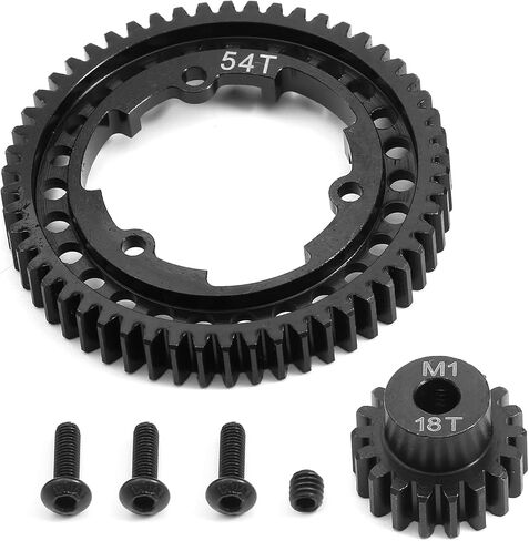 54T مهماز تروس 18T 20T 22T تروس بينون 1.0 متر من الفولاذ المقسى لـ Traxxas XMAXX XRT XO-1 Maxx E-REVO 2.0 VXL ترقية أجزاء in Kuwait