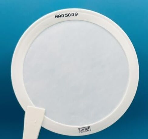 OMICRON® PTFE PM2.5 Filters for Ambient Air Monitoring, 2.0µm, PP Support Ring, Datamatrix Code and Sequential Alpha Numeric, 46.2mm, 50/Pack (Cross Reference 7592-104 or PM2547050 or PT47DMCAN) in Kuwait