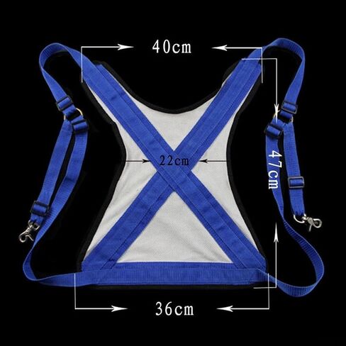 Fishing Vest with Adjustable Back Harness and Breathable PVC Mesh for Sea and Boat Fishing Equipment in Kuwait
