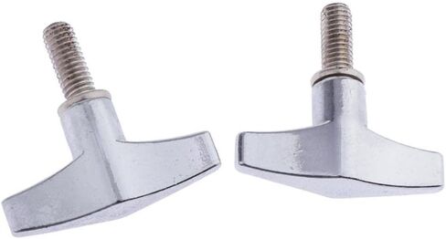 D DOLITY Pack of 2 Zinc Alloy Drum Set Cymbal Stand Screw 6mm High-graded Percussion Instrument Parts, in Kuwait