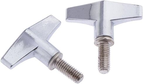 D DOLITY Pack of 2 Zinc Alloy Drum Set Cymbal Stand Screw 6mm High-graded Percussion Instrument Parts, in Kuwait