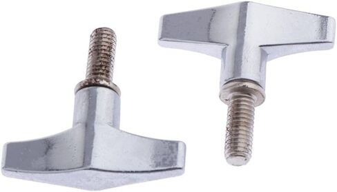 D DOLITY Pack of 2 Zinc Alloy Drum Set Cymbal Stand Screw 6mm High-graded Percussion Instrument Parts, in Kuwait