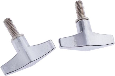 D DOLITY Pack of 2 Zinc Alloy Drum Set Cymbal Stand Screw 6mm High-graded Percussion Instrument Parts, in Kuwait