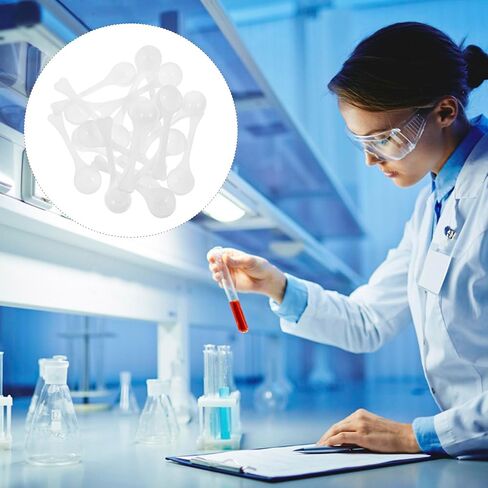 Generic 100 قطعة من البلاستيك مغرفة صغيرة 3 جرام ملعقة قياس صغيرة للقياس، بلاستيك قوي خفيف الوزن، تصميم عملي للمطابخ والمختبرات in Kuwait