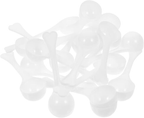 Gadpiparty 100pcs Plastic Measuring Spoons 3g Tiny Scoop Lightweight White Lab Spoons for Laboratories and School Use in Kuwait