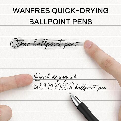 Gel Ink Ballpoint Pen 0.5mm 12 pen holders 24 Refills, Black Ink pen, Refillable, Quick-drying ink, suitable for students to do homework, writing, meeting notes, markings, Manual assembly required. in Saudi Arabia
