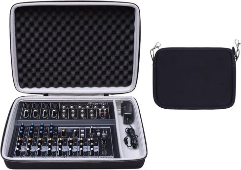 حافظة خلاط XANAD لخلاط مدمج Mackie Mix12FX أو Behringer Xenyx 1202SFX ذو 12 قناة - مع حقيبة تخزين صغيرة in Kuwait