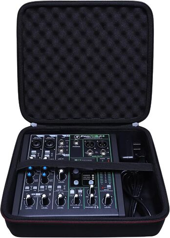 حافظة LLTGEM للخلاط الصلب متوافقة مع Mackie ProFX6v3+ 6 خلاط تناظري، حقيبة تخزين واقية للسفر in Kuwait